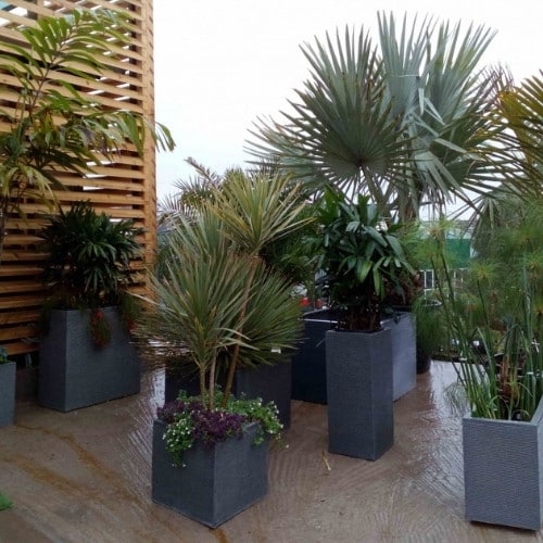 Pots pour plantes ID Résine, Fabricant de jardinière en polystone au Maroc et en France